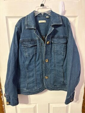 Coldwater Creek Denim Shirt Jacket in Blue Wash